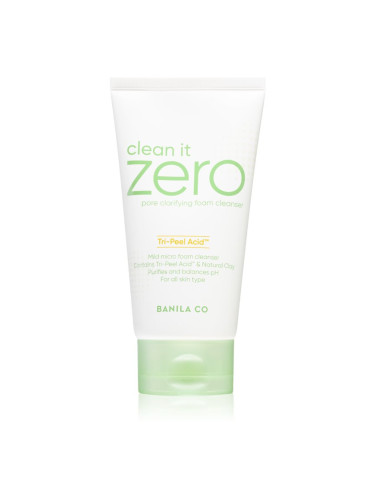Banila Co. clean it zero pore clarifying почистваща пяна-крем за хидратиране на кожата и минимизиране на порите 150 мл.