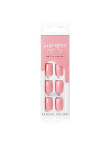 KISS imPRESS Color Short Изкуствени нокти Pretty Pink 30 бр.