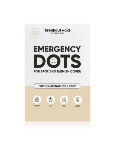 My White Secret Breakout + Aid Emergency Dots локална грижа против акне с ниацинамид и цинк 72 бр.