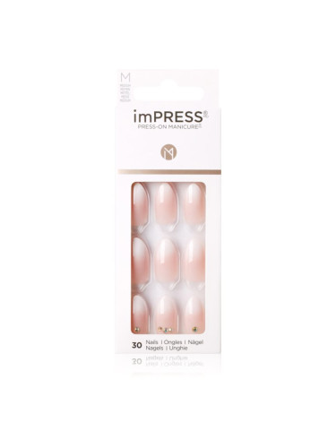 KISS imPRESS Medium Изкуствени нокти самозалепващ се Awestruck 30 бр.