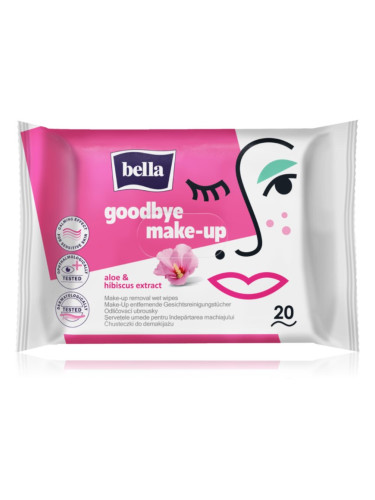 BELLA Make Up Aloe Vera кърпички за почистване на грим 20 бр.
