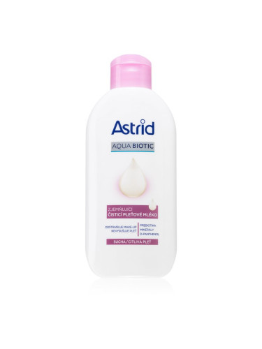 Astrid Aqua Biotic омекотяващо почистващо мляко за суха до чувствителна кожа 200 мл.