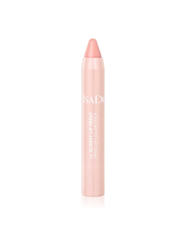 IsaDora Glossy Lip Treat Twist Up Color овлажняващо червило цвят 00 Clear Nude 3,3 гр.