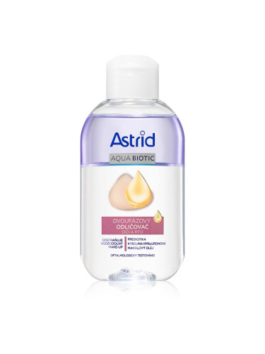 Astrid Aqua Biotic двуфазен продукт за премахване на грим от очите и устните 125 мл.