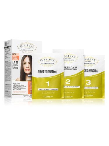 Alfaparf Milano Il Salone Milano Straightening Kit изглаждаща грижа за чувствителна коса Illuminating Linseed Oil 1 бр.