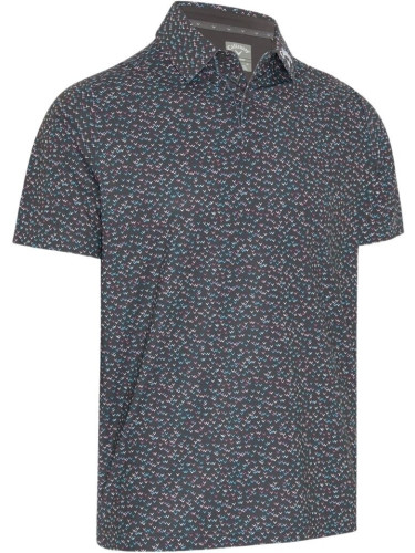 Callaway All-Over Mens Chev Confetti Print Asphalt M Риза за поло