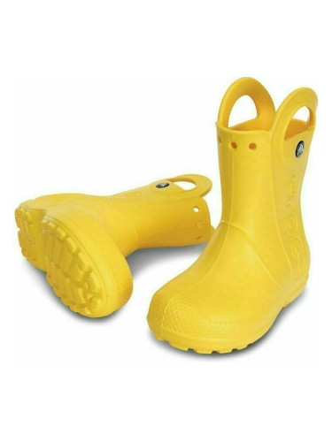 Crocs Kids' Handle It Rain Boot Yellow 23-24