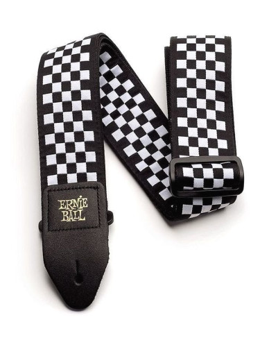 Ernie Ball Jacquard Strap EB Колан за китара Black & White