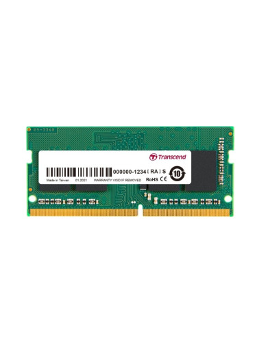 Памет Transcend 16GB JM DDR4 3200Mhz SO-DIMM 1Rx8 2Gx8 CL22 1.2V