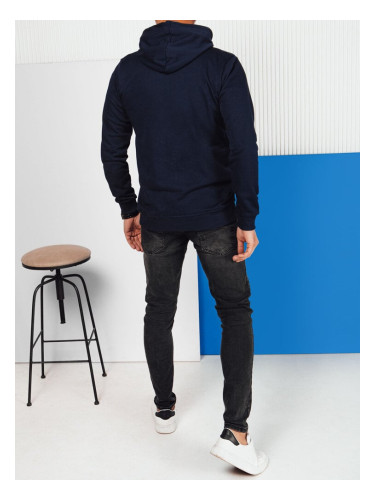 Men's Printed Sweatshirt, Navy Blue Dstreet