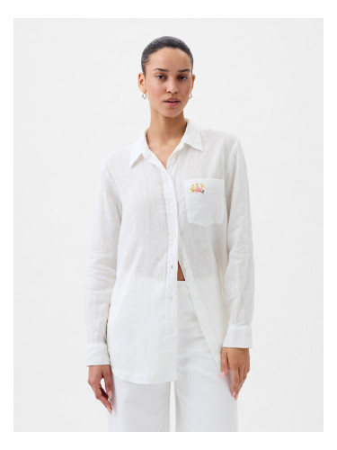 White women's linen shirt GAP
