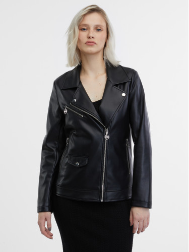 Orsay Black Women's Leatherette Jacket - Women's