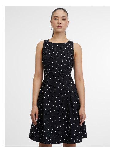 Women's black polka dot dress ORSAY