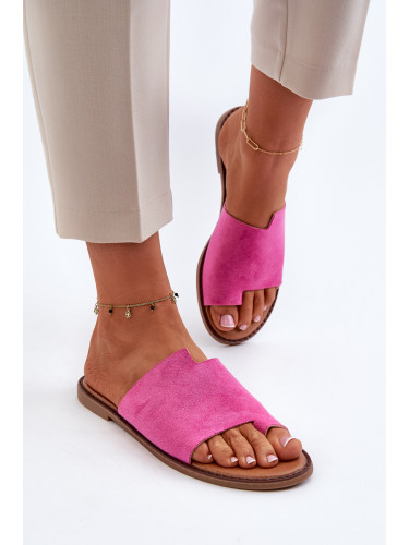 Boto Дамски велурени джапанки Pink Amite