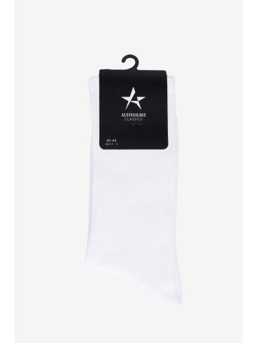 ALTINYILDIZ CLASSICS Men's White Sports Socks