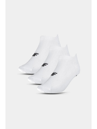 Дамски тренировъчни чорапи 3 чифта бели 4FWMM00UFS