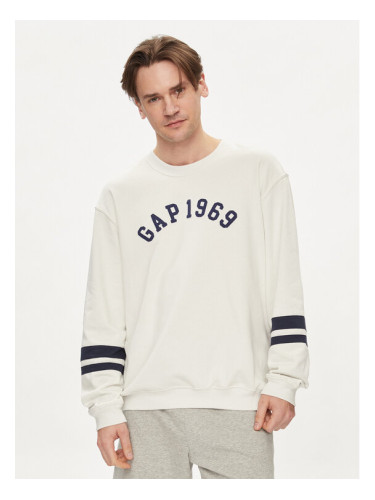 Gap Суитшърт 664496-00 Екрю Regular Fit