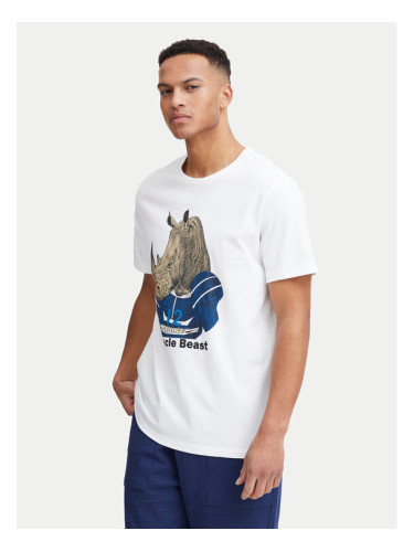 Blend Тишърт 20717297 Бял Regular Fit