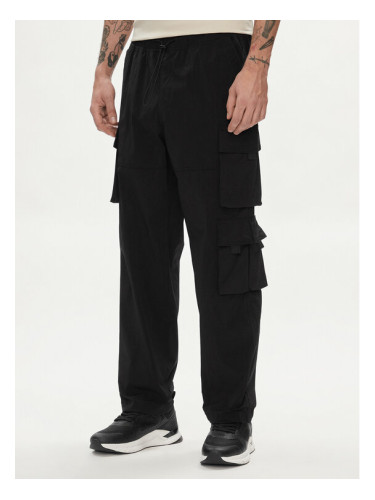 Jack&Jones Текстилни панталони Karl 12253626 Черен Loose Fit