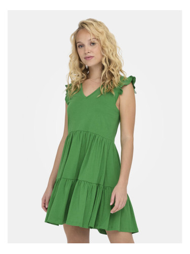 ONLY Лятна рокля May 15226992 Зелен Regular Fit