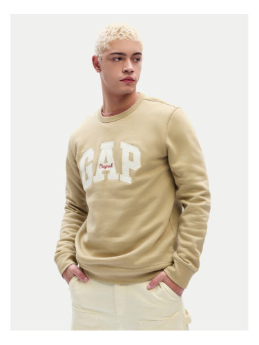 Gap Суитшърт 817080-00 Бежов Regular Fit