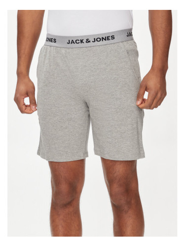 Jack&Jones Пижамени шорти 12250261 Сив Regular Fit