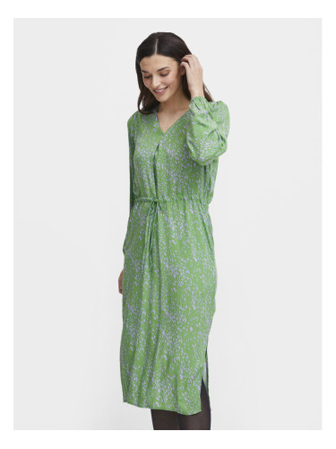 Fransa Рокля тип риза 20613273 Зелен Regular Fit
