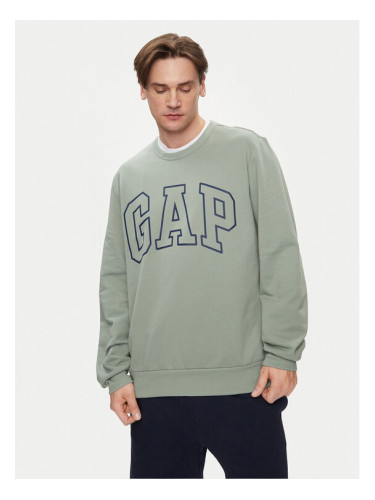 Gap Суитшърт 427434-17 Зелен Regular Fit