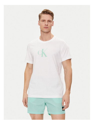 Calvin Klein Swimwear Тишърт KM0KM00971 Бял Regular Fit