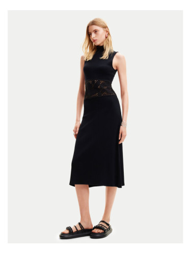 Desigual Ежедневна рокля Nueva York 24SWVK11 Черен Regular Fit