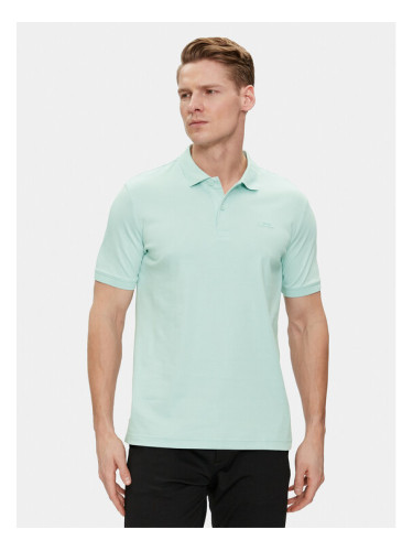Calvin Klein Тениска с яка и копчета Smooth K10K111657 Зелен Slim Fit