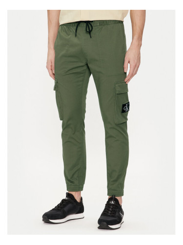 Calvin Klein Jeans Карго панталони J30J324696 Зелен Skinny Fit
