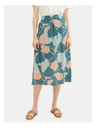 Tom Tailor Миди пола 1040348 Зелен Regular Fit