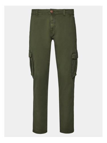 Blend Текстилни панталони 20716450 Зелен Slim Fit