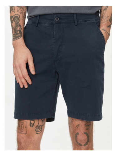 Pepe Jeans Шорти от плат Regular Chino Short PM801092 Тъмносин Regular Fit