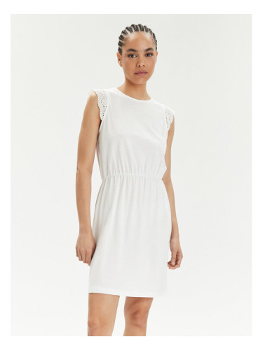 Vero Moda Лятна рокля Emily 10305216 Бял Regular Fit