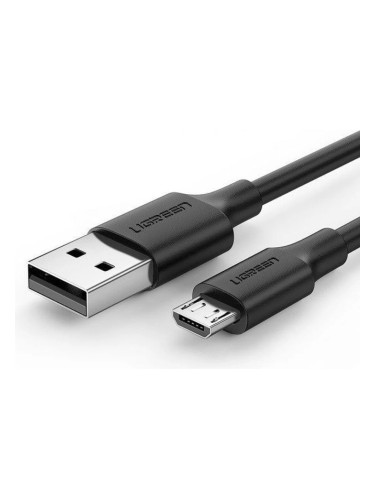 Кабел Ugreen 60136, от USB-A(м) към micro USB-B(м), 1m, черен