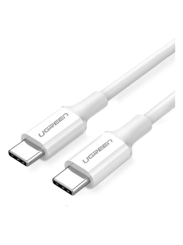 Кабел Ugreen 60552, от USB-C(м) към USB-C(м), 2m, бял