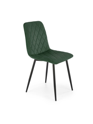 Кадифен стол - тъмнозелен