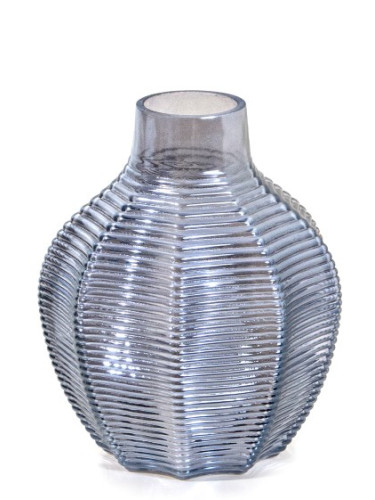 Стъклен буркан iridescent - височина 16 см  (2 τεμάχια)