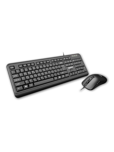 комплект Кабелна клавиатура и компютър мишка NOD BUSINESSPRO