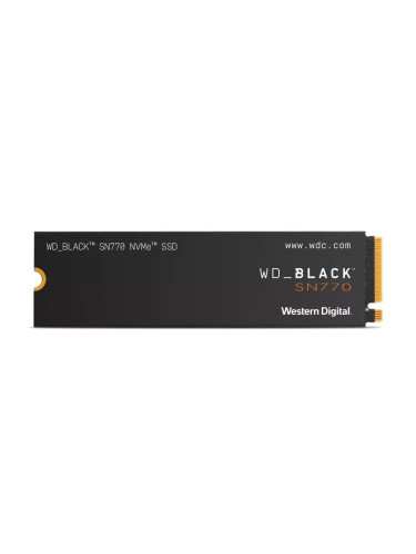 Памет SSD 2TB, Western Digital Black SN770 (WDS200T3X0E), NVMe, M.2 (2280), скорост на четене 5150 MB/s, скорост на запис 4850 MB/s