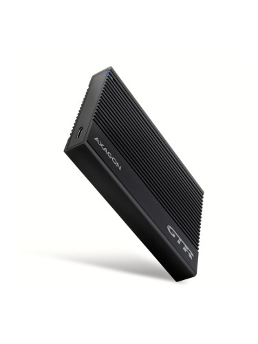Кутия 2.5" (6.35 cm) AXAGON EE25-GTR, за 2.5"(6.35cm) SSD/HDD, USB Type-C 3.2 Gen 2, черна