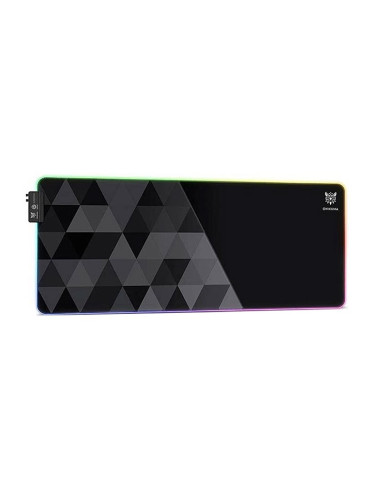 Геймърска подложка за мишка Onikuma MP006, RGB подсветка, 800x300, Черен - 17829