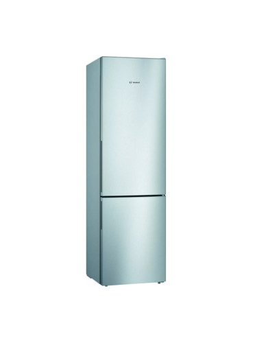 Хладилник с фризер Bosch KGV39VLEA, клас E, 343 л. общ обем, свободностоящ, 233 kWh/годишно, LowFrost, VitaFresh чекмедже, LED осветление, инокс
