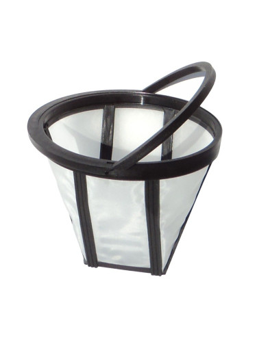 Постоянен филтър за кафе Nitec №2 К10, 1 брой, пластмасова мрежа, черно-бял