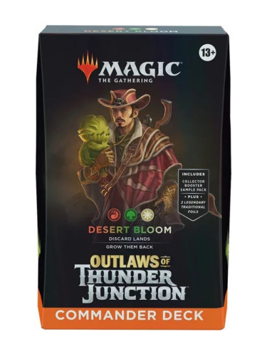  Magic the Gathering: Outlaws of Thunder Junction Commander Deck - Desert Bloom