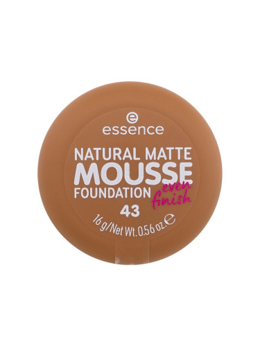 Essence Natural Matte Mousse Фон дьо тен за жени 16 гр Нюанс 43