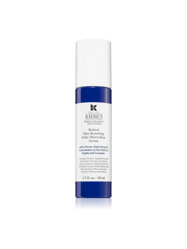 Kiehl's Dermatologist Solutions Retinol Skin-Renewing Daily Micro-Dose Serum ретинолов серум против бръчки за всички видове кожа, включително и чувств