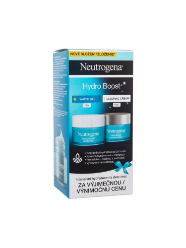 Neutrogena Hydro Boost Подаръчен комплект дневен гел за лице Hydro Boost Water Gel 50 ml + нощен крем за лице Hydro Boost Sleeping Cream 50 ml увредена кутия